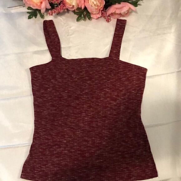 Bobeau Ribbed Marled Tank   - Picture 2 of 4